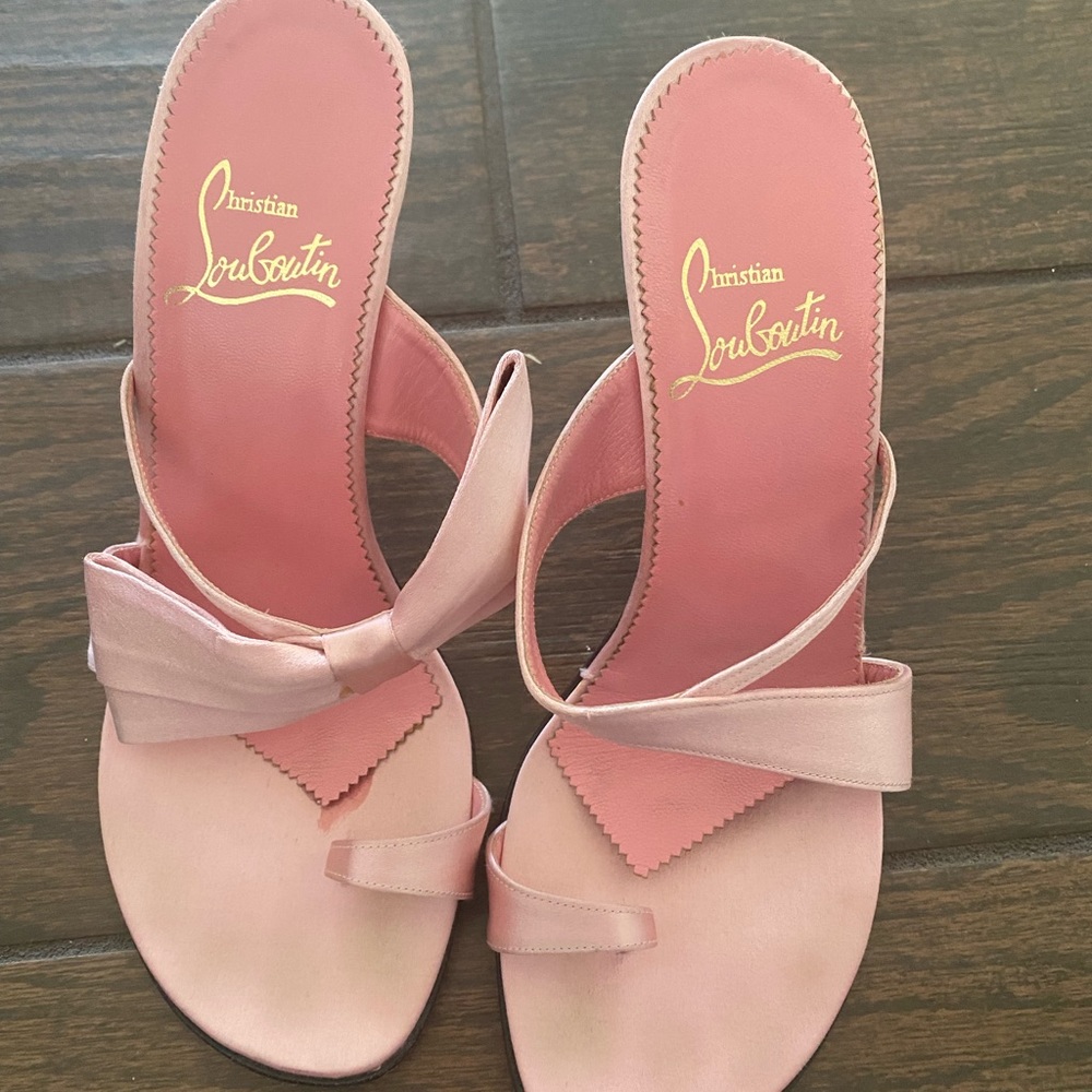 Christian Louboutin pink heels size 38